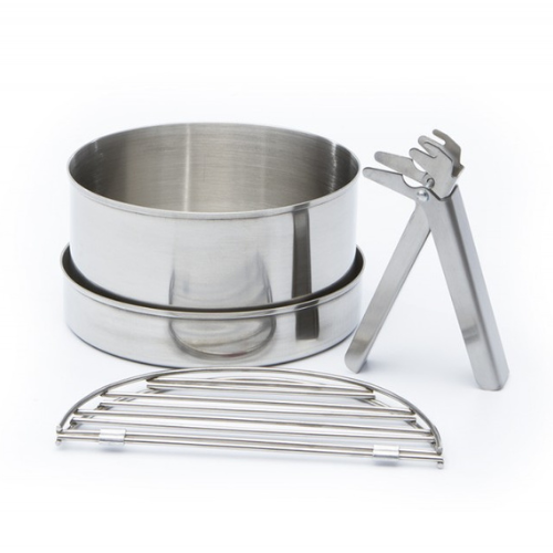 Wildhunter.ie - Kelly Kettle | Cook Set (Stainless Steel) - Large for Base Camp or Scout Models -  Camping Accessories 