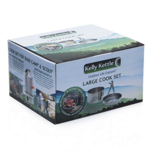 Load image into Gallery viewer, Wildhunter.ie - Kelly Kettle | Cook Set (Stainless Steel) - Large for Base Camp or Scout Models -  Camping Accessories 
