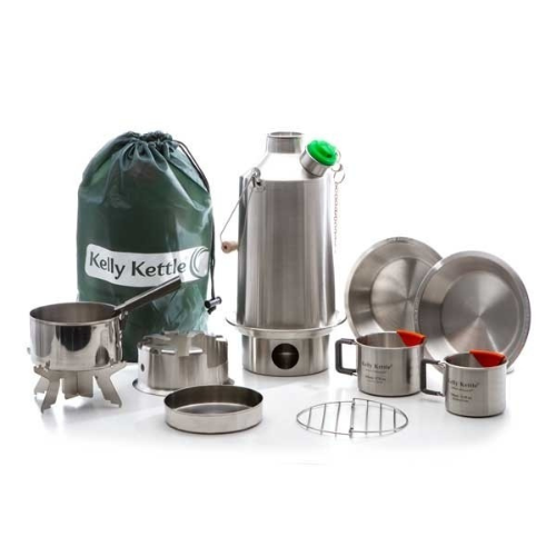 Wildhunter.ie - Kelly Kettle | Ultimate 'Base Camp' Kit (Stainless Steel) - VALUE DEAL -  Camping Accessories 