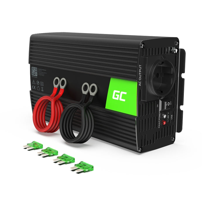 Wildhunter.ie - Green Cell® | Car Power Inverter Converter 24V to 230V 1000W/2000W -  marine batteries 