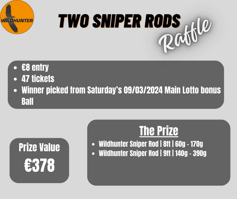 Load image into Gallery viewer, #8 Raffle: Two Wildhunter Sniper Rods
