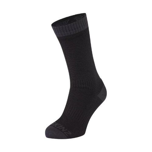 Wildhunter.ie - Sealskinz | Wiveton | Waterproof Warm Weather Mid Length Socks | Black/Grey -  Socks 
