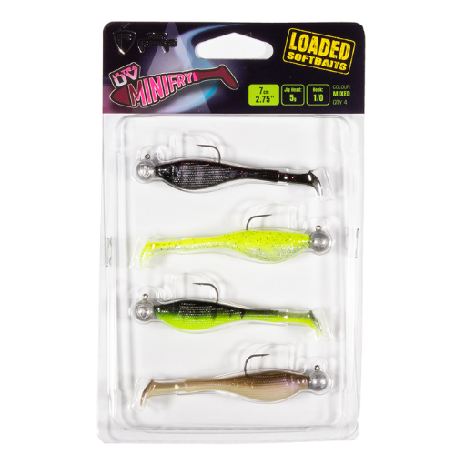 Wildhunter.ie - Fox Rage | Ultra UV Mini Fry Mixed Colour Loaded Lure Pack -  Jig & Dropshot Lures 