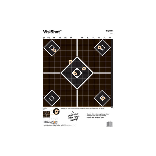 Wildhunter.ie - Champion | Visishot Sight in Targets | 10pk -  Shooting Targets 